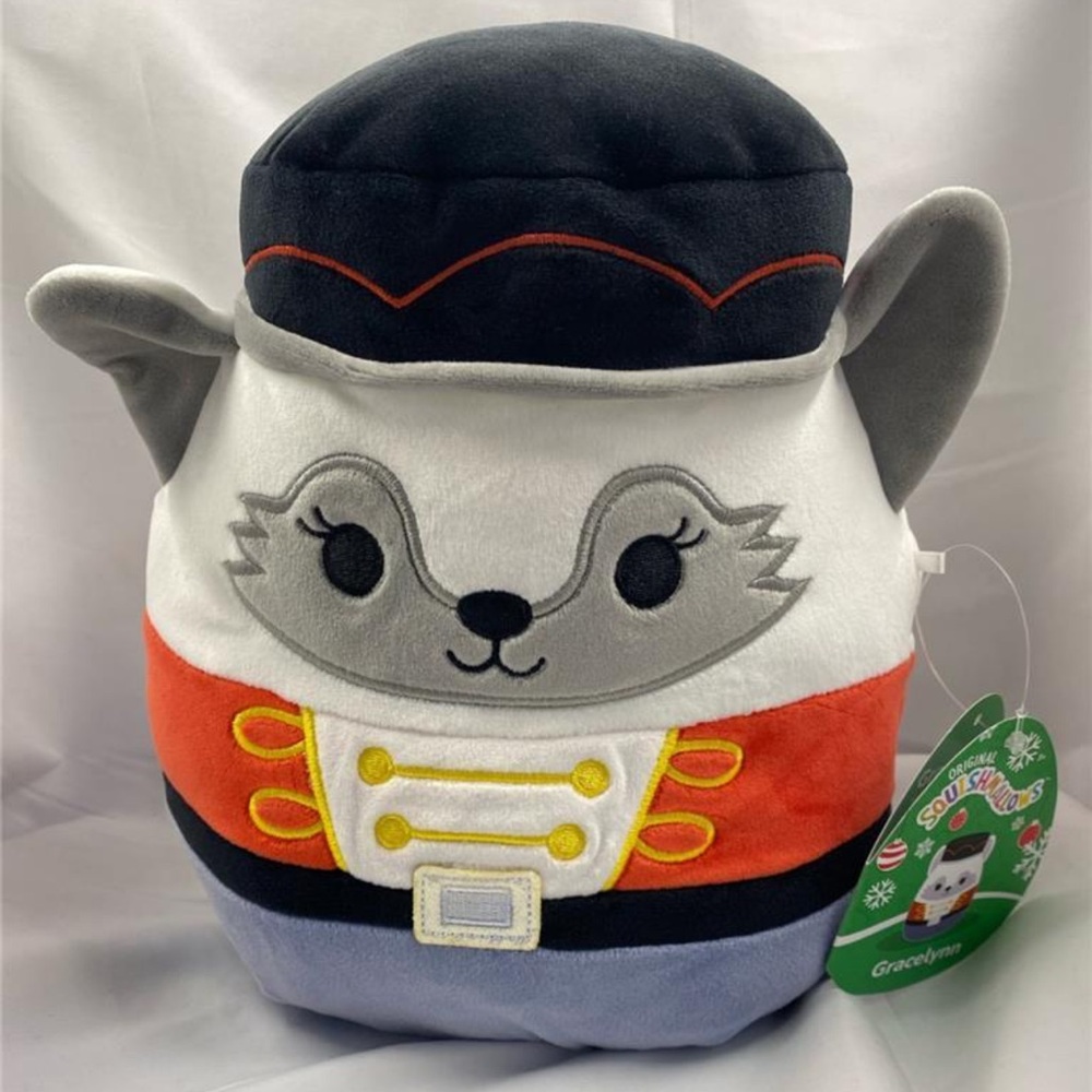 Squishmallows Gracelynn 12" Plush Holiday Nutcracker Winter Fox BRAND NEW